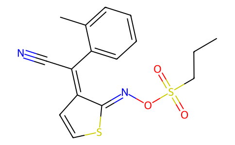 2-methyl-α-[2-[[(propylsulfonyl)oxy]imino]-3(2H)-thienylidene]-Benzeneacetonitrile 852246-55-0